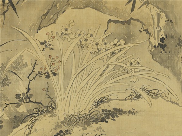 清蔣廷錫畫水仙　軸