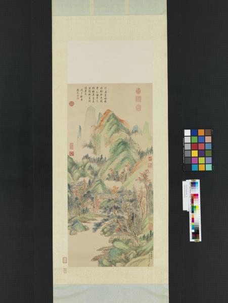 清弘旿翠巘高秋圖　軸