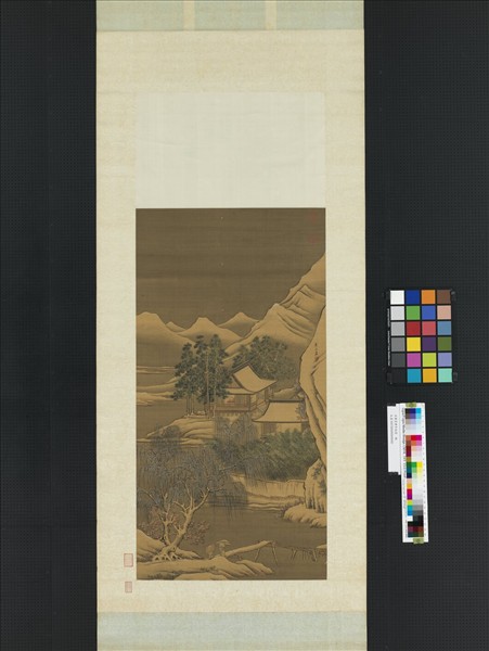 清蕭晨豐年瑞雪　軸