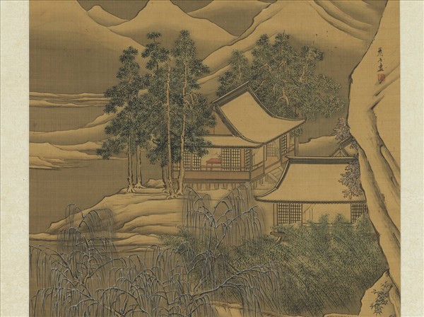 清蕭晨豐年瑞雪　軸