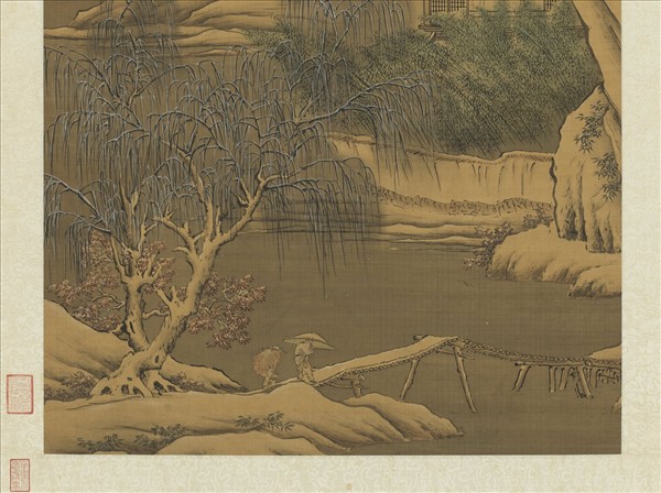 清蕭晨豐年瑞雪　軸