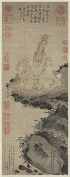 清陳書出海大士像　軸