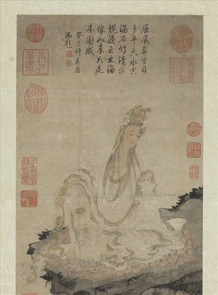 清陳書出海大士像　軸