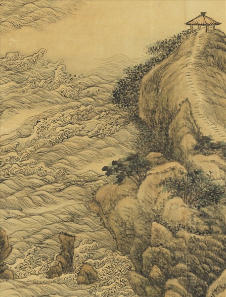 清張宗蒼江潮圖　軸