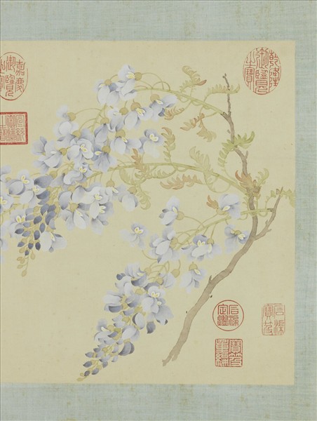 清鄒一桂畫藤花　軸