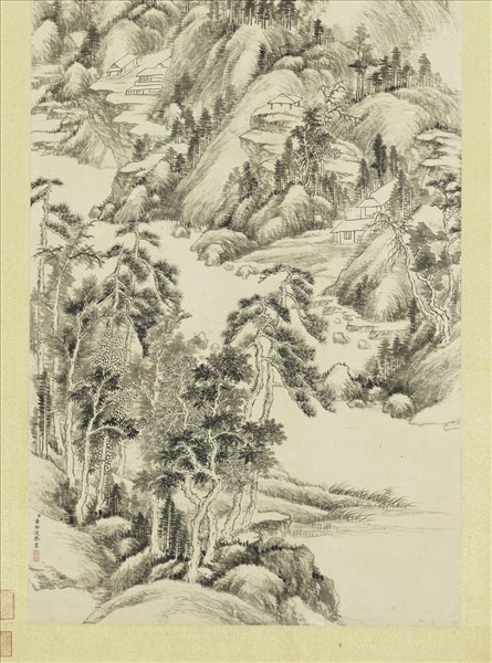 清董邦達山水　軸