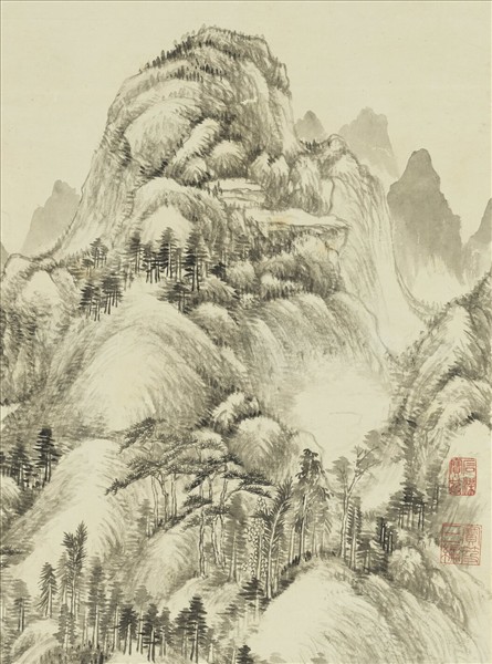 清董邦達山水　軸