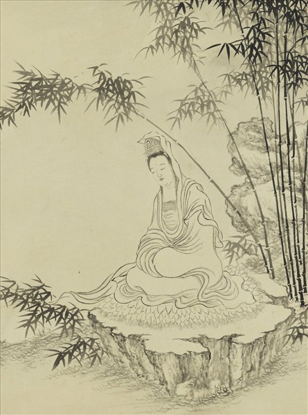 清董邦達畫大士像　軸