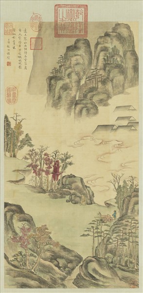 清超揆杜牧詩意圖　軸