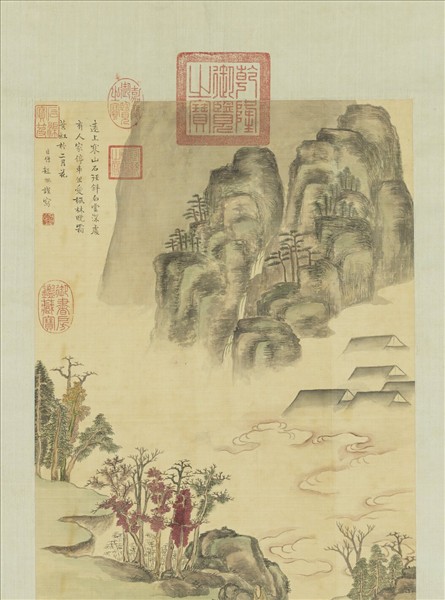 清超揆杜牧詩意圖　軸