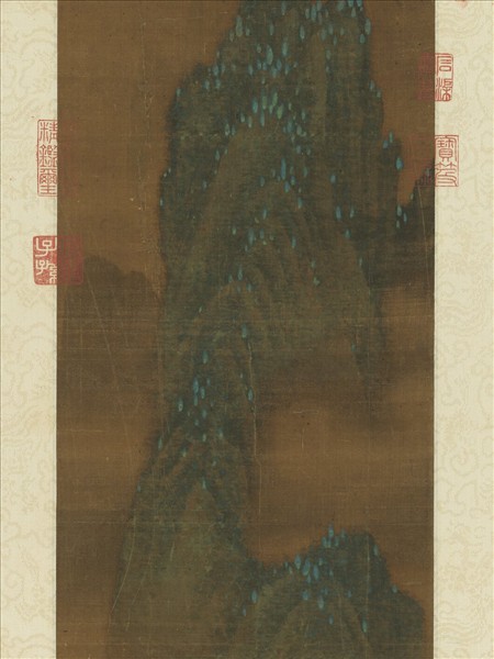 清張成龍仿張僧繇山水　軸