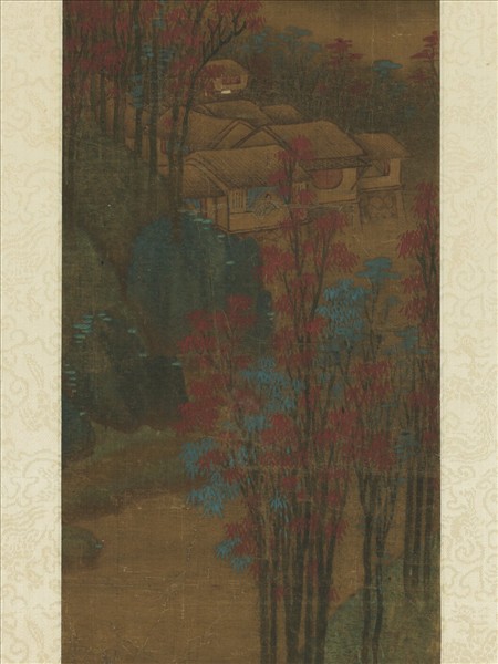 清張成龍仿張僧繇山水　軸