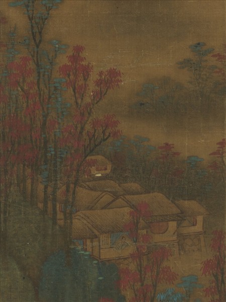 清張成龍仿張僧繇山水　軸