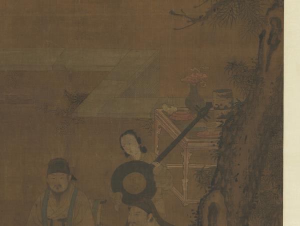 唐周昉演樂圖　軸