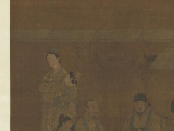 唐周昉演樂圖　軸