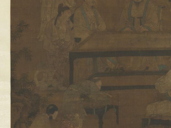 唐周昉演樂圖　軸