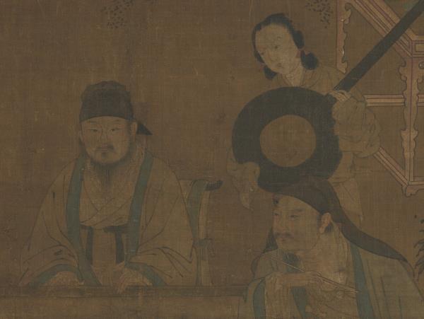 唐周昉演樂圖　軸