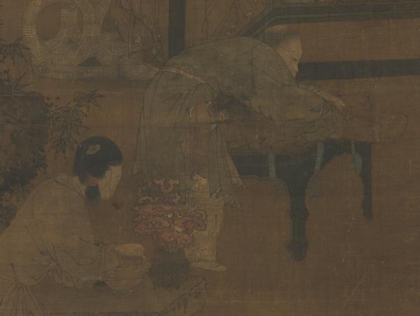 唐周昉演樂圖　軸