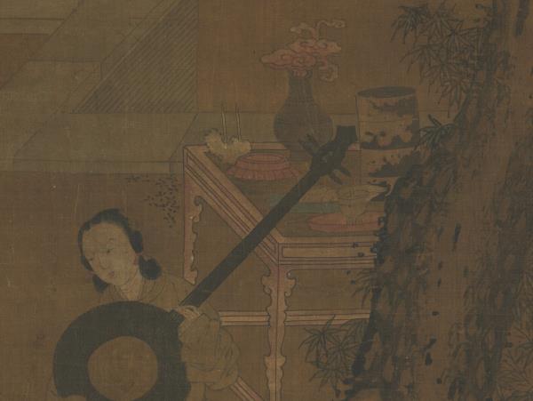 唐周昉演樂圖　軸