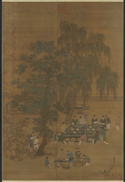 唐人文會圖　軸