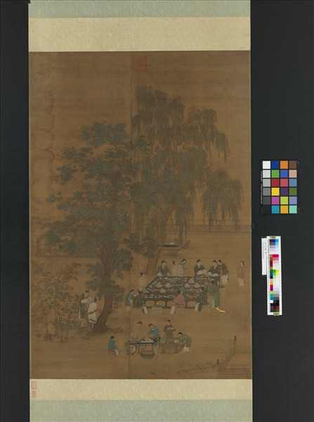 唐人文會圖　軸