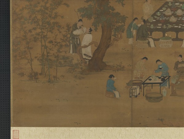 唐人文會圖　軸