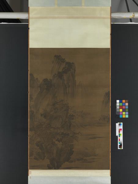 五代梁荊浩漁樂圖　軸