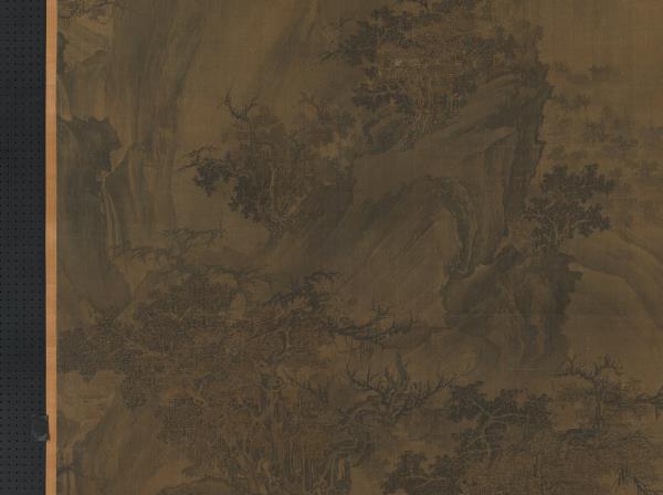 五代梁荊浩漁樂圖　軸