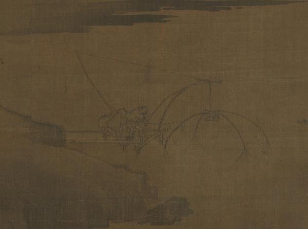 五代梁荊浩漁樂圖　軸