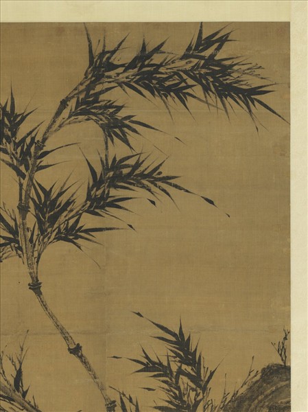 五代南唐李坡風竹　軸