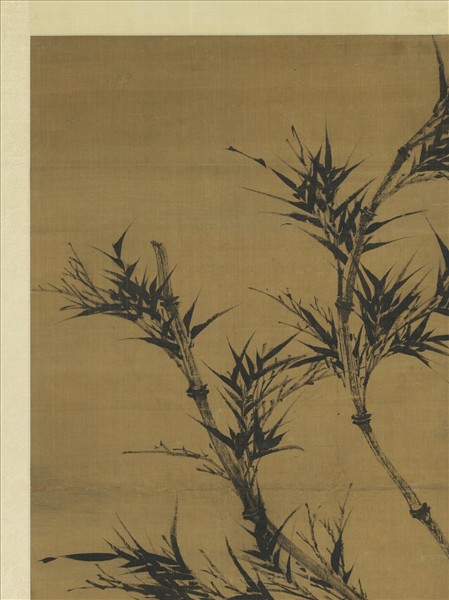 五代南唐李坡風竹　軸