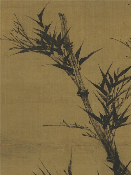 五代南唐李坡風竹　軸