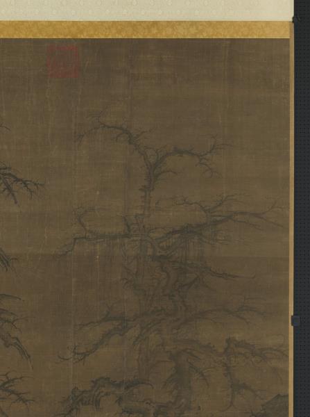 宋許道寧喬木圖　軸