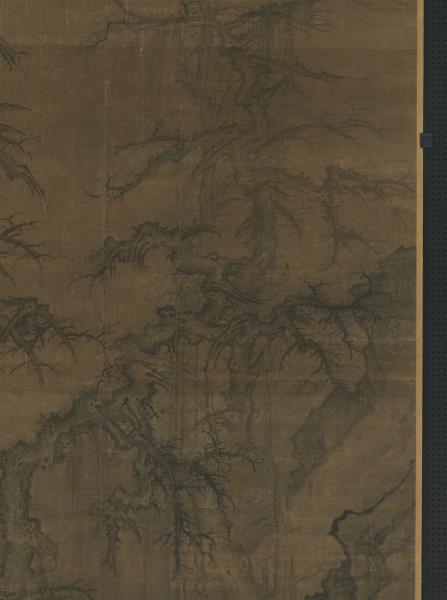 宋許道寧喬木圖　軸