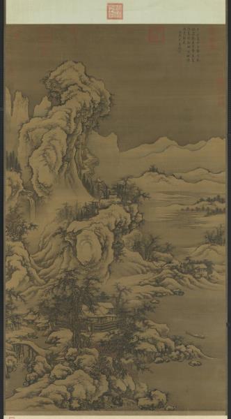 宋郭熙畫雪景　軸