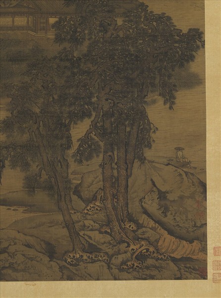 宋閻次平四樂圖　軸