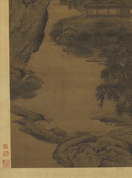 宋閻次平四樂圖　軸