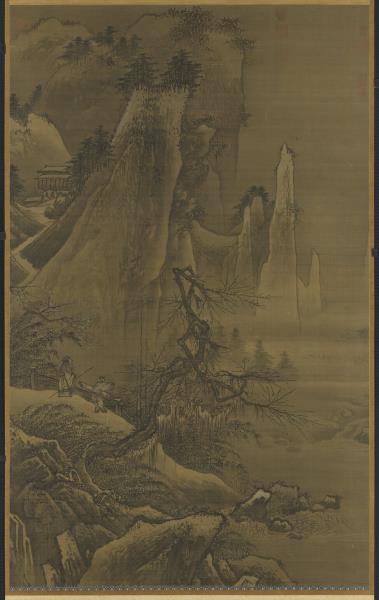 宋夏珪雪屐探梅圖　軸