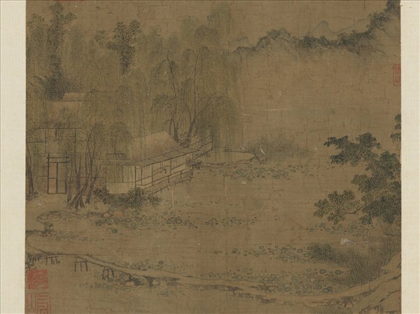 歷代畫幅集冊　冊　無款秋浦停舟