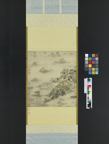 清董邦達畫中秋帖子詩意　軸