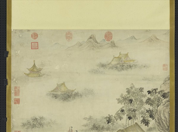 清董邦達畫中秋帖子詩意　軸