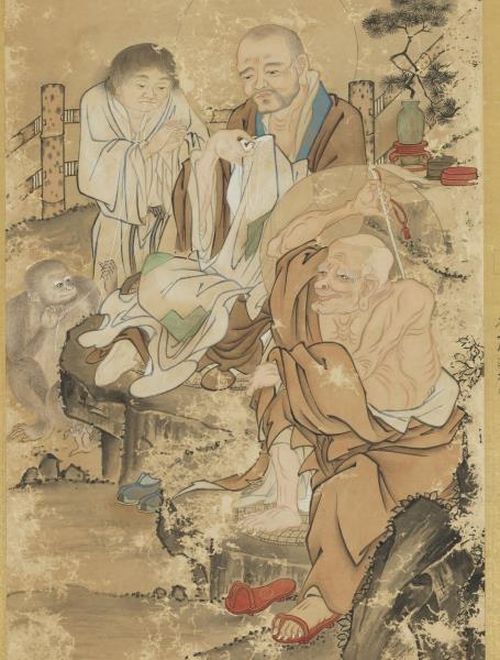 清徐揚仿貫休畫羅漢　軸