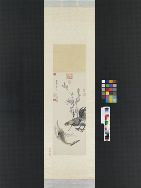 清陳舒新年大吉　軸