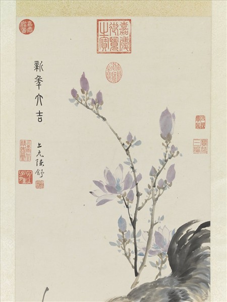 清陳舒新年大吉　軸