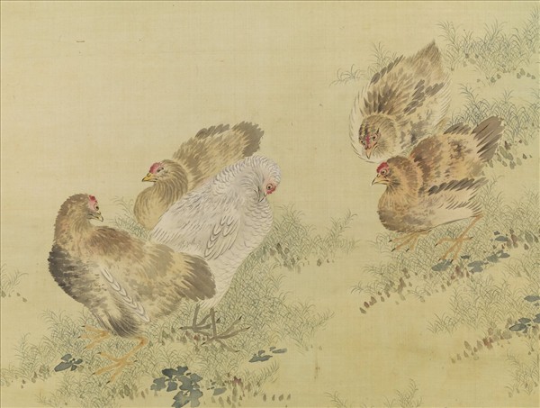 清許佑籐花乳雞　軸