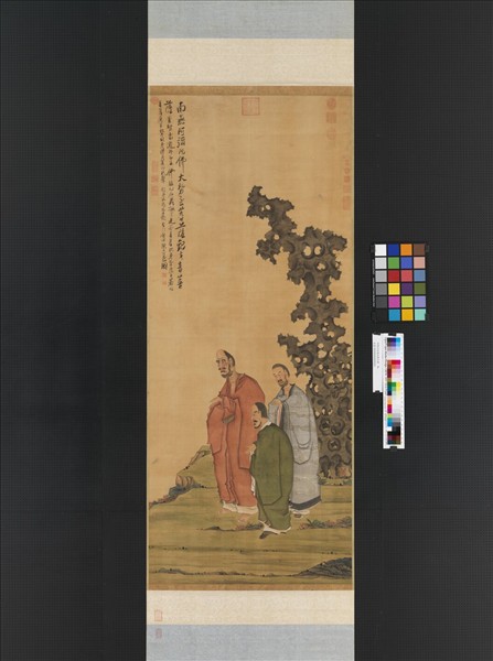 明陳洪綬蓮池應化圖　軸