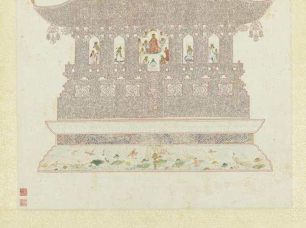 明人書妙法蓮華經塔　軸