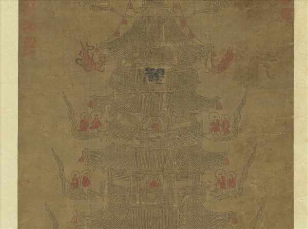 明人書法華經塔　軸