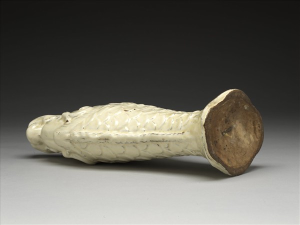 白釉雙魚形花插