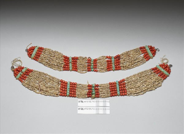 珊瑚松石米珠垂掛